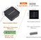 2 Pack Outdoor Solar String Lights, 39.4 FT 120 LED Solar Powered Decorative Fairy Lights with 8 Modes, Waterproof Black Wire Light for Thanksgiving, Patio, Yard, and Party, Orange